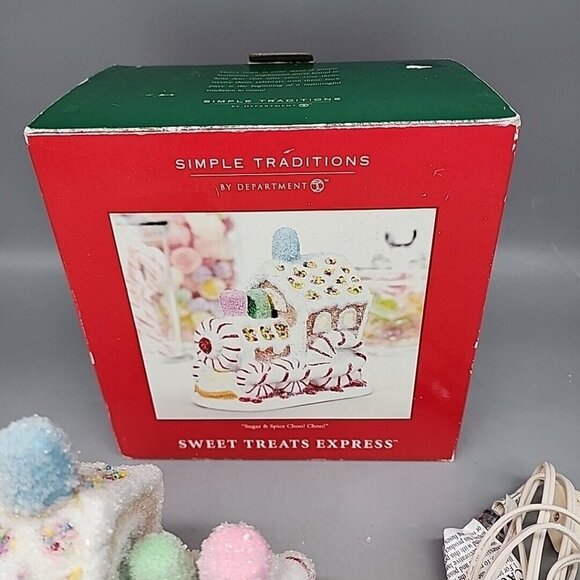EUC 2002 DEPT 56 Simple Tradition SUGAR & SPICE CHOO CHOO! Lighted House - Picture 5 of 5